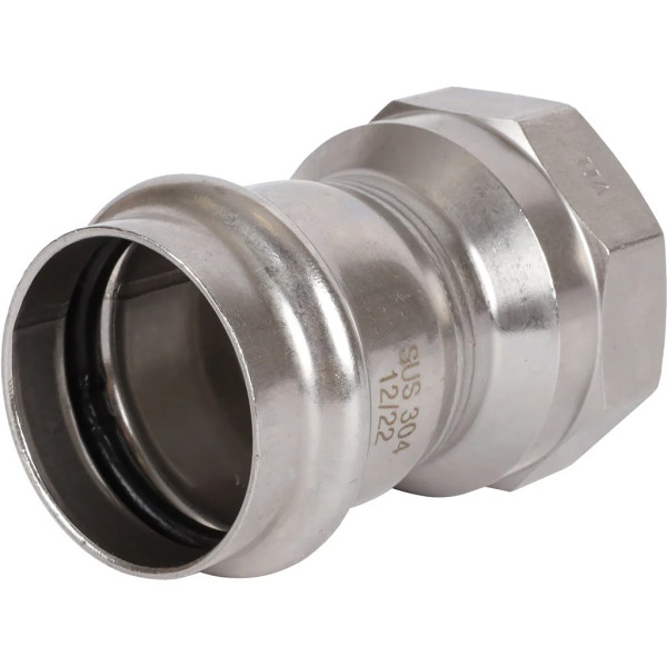Переход 42х1 1/2"В Rommer из нержавеющей стали (пресс) (RSS-0022-042112) Переход 42х1 1/2"В Rommer из нержавеющей стали (пресс) (RSS-0022-042112)