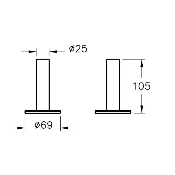Подстаканник для зубных щеток Vitra Origin медный (A4489626) Подстаканник для зубных щеток Vitra Origin медный (A4489626)