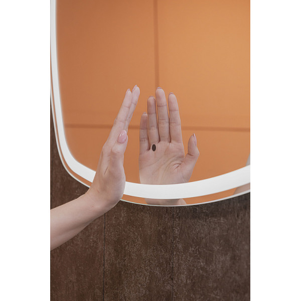 Зеркало Azario Barca -TX 70x70/80,8x80,8 универсал, бесконтактный сенсор (LED-00002973)