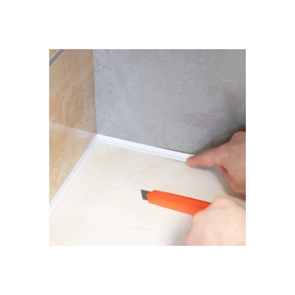 Лента бордюрная самоклеящаяся для ванн и раковин Aviora 12,8 мм. х 3,35 м. (302-095)