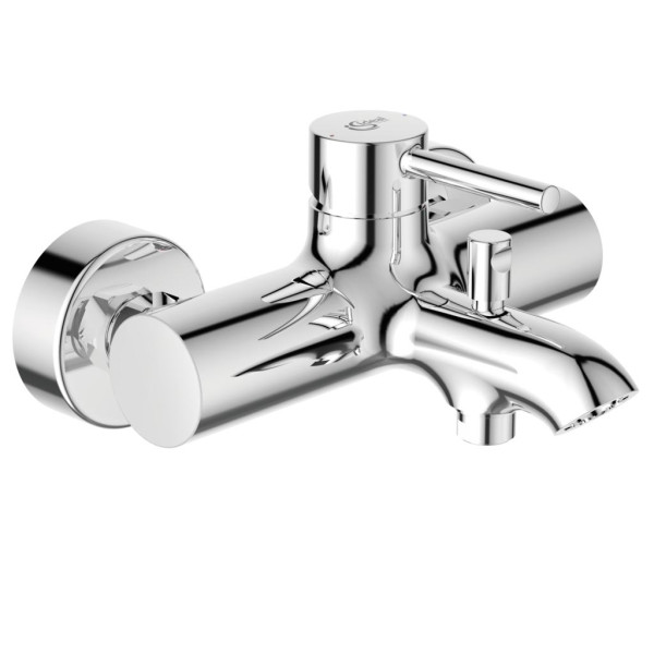 Смеситель для ванны и душа Ideal Standard Ceraline с донным клапаном, хром (BC199AA) Смеситель для ванны и душа Ideal Standard Ceraline с донным клапаном, хром (BC199AA)