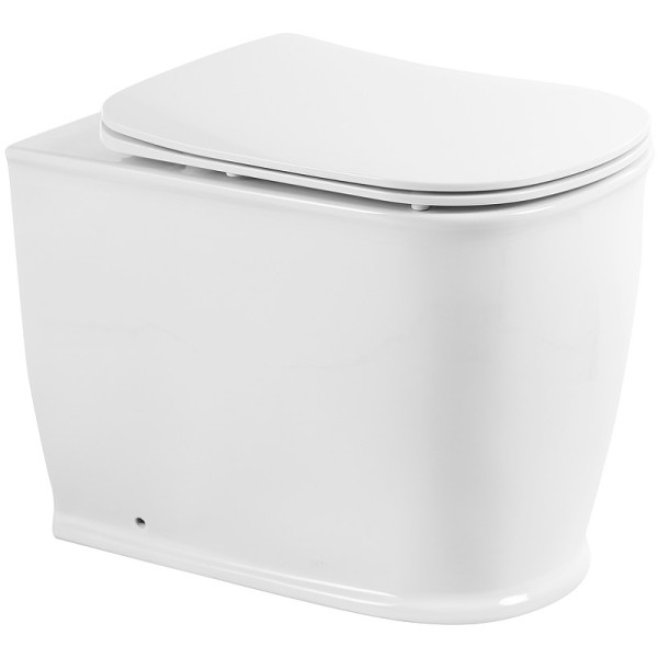 Унитаз приставной BelBagno Prado безободковый (BB10150CB/BB10150SC) Унитаз приставной BelBagno Prado безободковый (BB10150CB/BB10150SC)