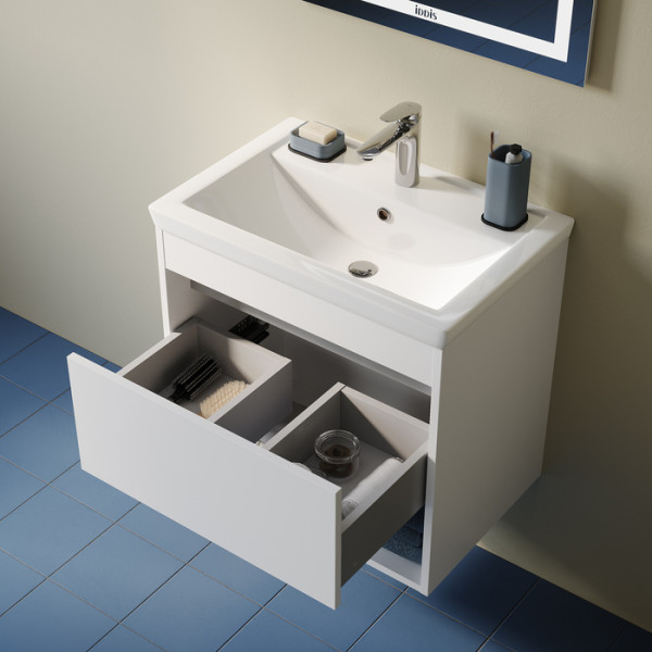 Тумба подвесная Iddis Zodiac X 60x40,7x55,3 белый (ZDX60WNi95)