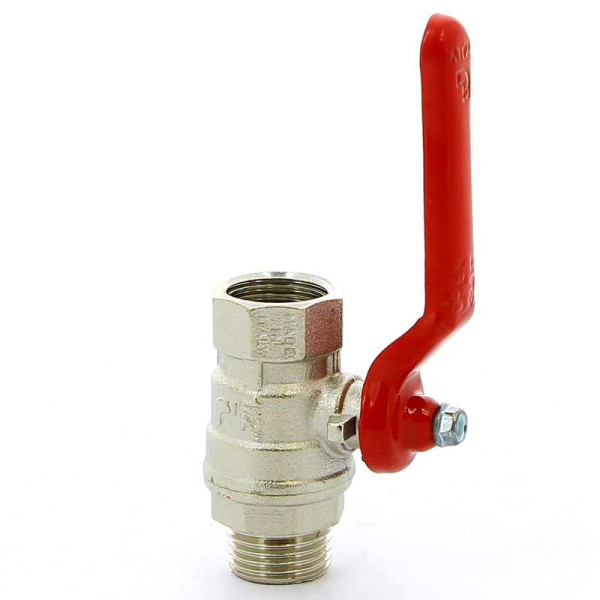 Кран Itap 1/2" ВН шаровый Vienna (красная ручка) (1170012)