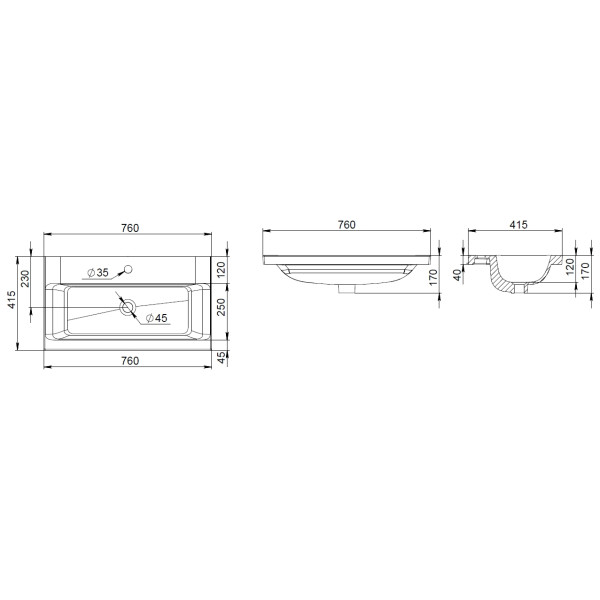 Раковина встраиваемая AM.PM Gem 41,5х76 белый глянец (M90WCC0752WG) Раковина встраиваемая AM.PM Gem 41,5х76 белый глянец (M90WCC0752WG)