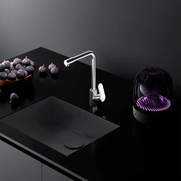 Cмеситель для кухни AM.PM Like с каналом для питьевой воды, L-излив, сатин (F8005711) Cмеситель для кухни AM.PM Like с каналом для питьевой воды, L-излив, сатин (F8005711)