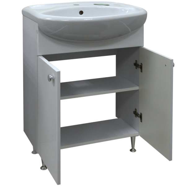 Комплект Тумба Моника New 60 Loranto напольная 62х74х46 с раковиной Арго 60 (CS0007624)