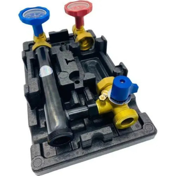 Насосная группа смесительная с трехходовым клапаном DN 25 Vieir (без насоса, подача справа) (VR220R)