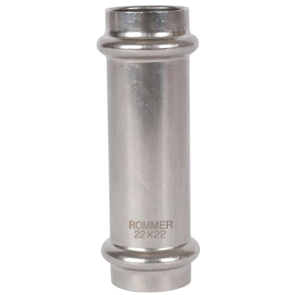 Муфта 22 Rommer из нержавеющей стали (пресс) (RSS-0017-000022) Муфта 22 Rommer из нержавеющей стали (пресс) (RSS-0017-000022)
