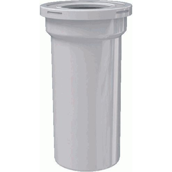 Отвод для унитаза прямой 250 мм. АНИ (белый) АНИ пласт (W1220)