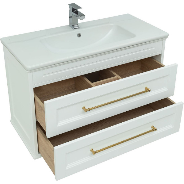 Тумба подвесная Aquanet Бостон 100 белый матовый (00243781)