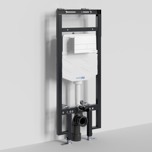 Инсталляция для унитаза WasserKRAFT Dinkel с клавишей смыва белый матовый (58TLT.010.ME.WM04)