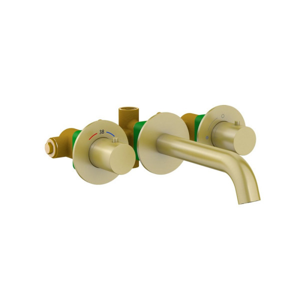 Смеситель для раковины Timo Saona встраиваемый золото матовое (2381/17SM)