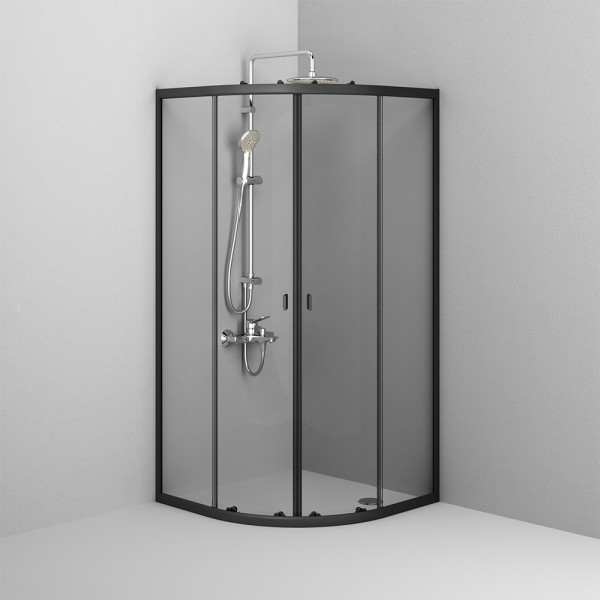 Душевой уголок AM.PM X-Joy 90x90 стекло прозрачное, профиль черный (W88G-205-090BT64)
