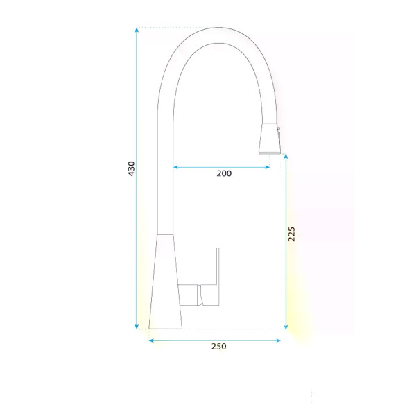 Смеситель для кухни Rea Mild золото матовое (REA-B4803) Смеситель для кухни Rea Mild золото матовое (REA-B4803)