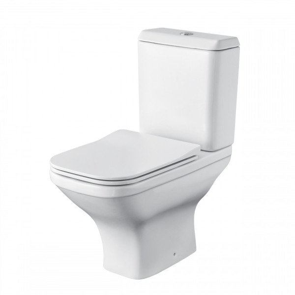 Унитаз напольный Santek Лайн 362x650x795 белый (1WH501573)