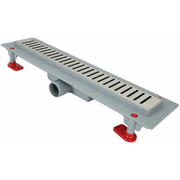 Лоток душевой 450 мм. АНИ СУХОЙ "Бимс" (реш. нерж ст. мат., боковой слив D40, сухой затвор) АНИ пласт (TLQ1445M)