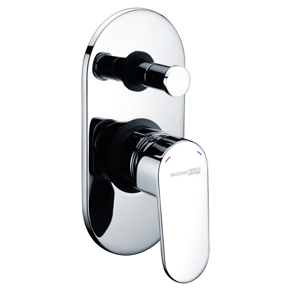 Смеситель для ванны и душа WasserKRAFT Donau встраиваемый (5361) Смеситель для ванны и душа WasserKRAFT Donau встраиваемый (5361)