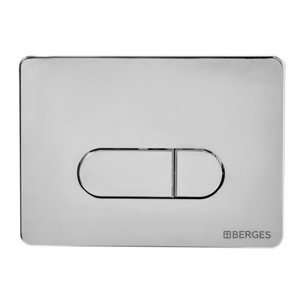 Комплект инсталляция с унитазом Berges Novum525 c с кнопкой D3 хром глянец, унитаз EGO XL Rimless, сиденье Toma Slim SO (043201)