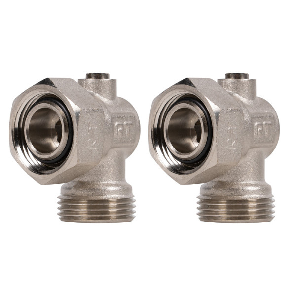 Комплект угловых фитингов со встроенным шаровым краном Royal Thermo 3/4"х3/4"EK (RTE 07.0021) Комплект угловых фитингов со встроенным шаровым краном Royal Thermo 3/4"х3/4"EK (RTE 07.0021)