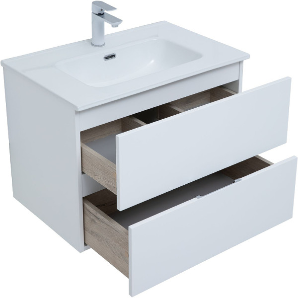 Тумба подвесная Aquanet Алвита New 70 2 ящика, белый матовый (00303909) Тумба подвесная Aquanet Алвита New 70 2 ящика, белый матовый (00303909)