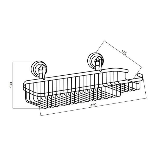 Полка для губки Boheme Medici бронза (10618)