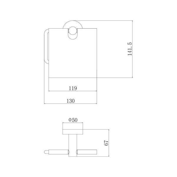 Держатель для туалетной бумаги Fashun SUS304 сатин (A51503)