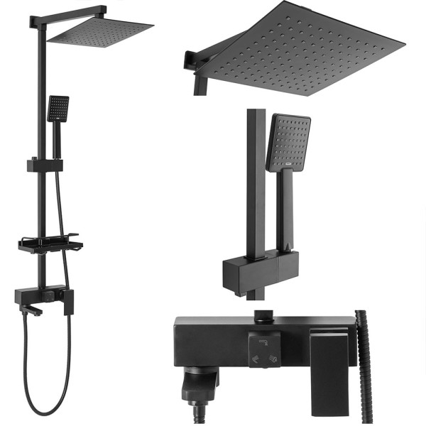 Душевая система с изливом REA Jack Black (REA-P7009) Душевая система с изливом REA Jack Black (REA-P7009)