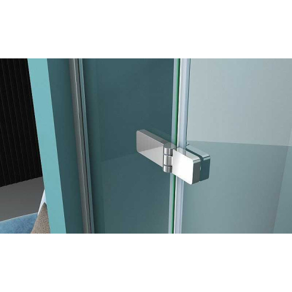 Душевая дверь Belbagno Kraft 80x195 стекло прозрачное с рисунком, профиль хром (KRAFT-B-12-60/20-C-Cr-L) Душевая дверь Belbagno Kraft 80x195 стекло прозрачное с рисунком, профиль хром (KRAFT-B-12-60/20-C-Cr-L)