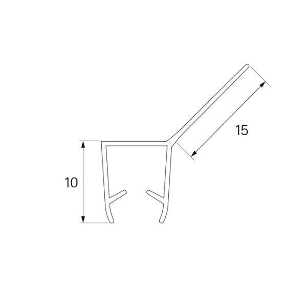 Уплотнитель для душевой кабины Iddis Optima Home прозрачный (965S6003DZ)