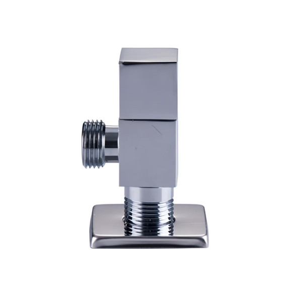 Кран угловой 1/2"*1/2" НН шаровый с чашкой Vieir (хром, декор. квадрат) (VER38) Кран угловой 1/2"*1/2" НН шаровый с чашкой Vieir (хром, декор. квадрат) (VER38)