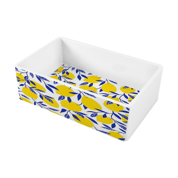 Мойка для кухни врезная Omoikiri Mikura 76-Lemon Natceramic/белый (4993020)