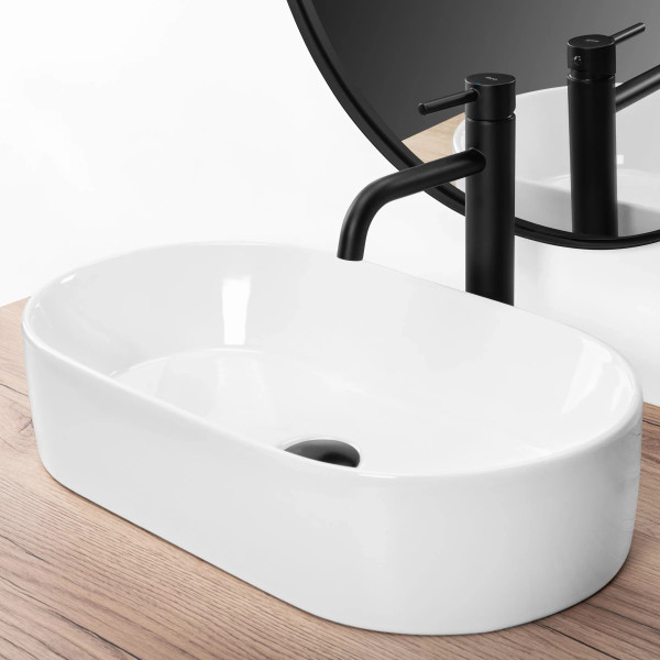 Раковина накладная REA Layla 53x30x11,5 белая (REA-U9108)