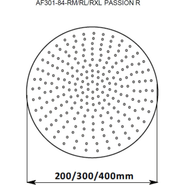 Верхний душ Aquanet Passion 400 мм(AF301-84-RXL)