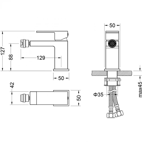Смеситель для биде Aquatek Либра хром (AQ1618CR) Смеситель для биде Aquatek Либра хром (AQ1618CR)