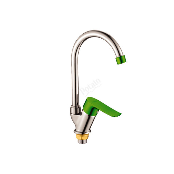 Смеситель для кухни Potato с высоким изливом (P5132-11) Смеситель для кухни Potato с высоким изливом (P5132-11)