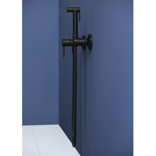 Смеситель с гигиеническим душем RGW Shower Panels черный (581408215-04) Смеситель с гигиеническим душем RGW Shower Panels черный (581408215-04)
