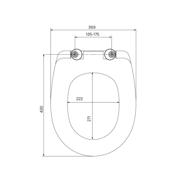Сиденье для унитаза Iddis дюропласт c soft-close, Easy Fix белое (CALDPSEi31)