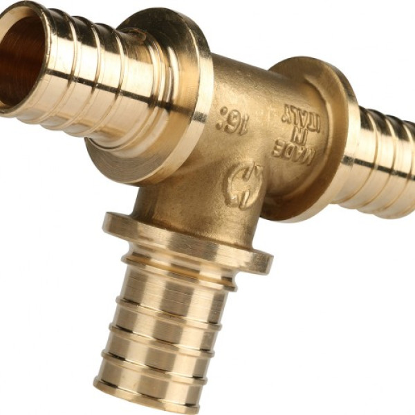 Тройник Stout PE-Xa 25*25*25 (латунь) (SFA-0013-000025)