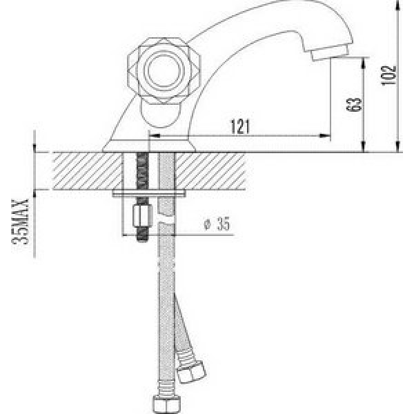 Смеситель для раковины Iddis Classic (190010) Смеситель для раковины Iddis Classic (190010)
