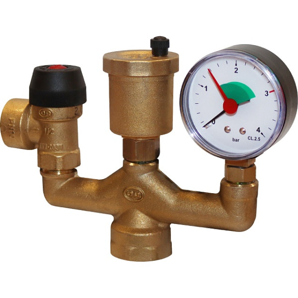 Группа безопасности котла 1" до 50 кВт Stout (без теплоизоляции) SVS-0040-015025 Группа безопасности котла 1" до 50 кВт Stout (без теплоизоляции) SVS-0040-015025
