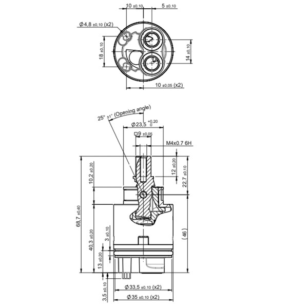 Картридж Lemark SEDAL Cold Start Termaclick Mirror 35 мм длинный (LM9152P-BL)
