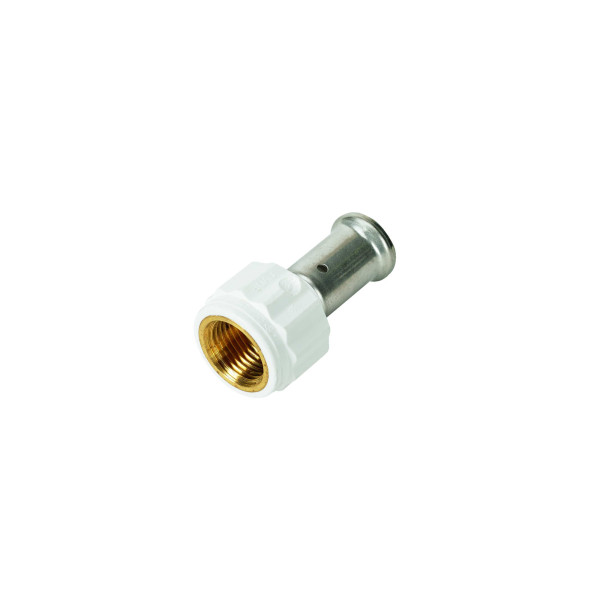 Соединение прямое 20х1/2"В Henco PVDF (пресс, белое) (18PKW-2004) Соединение прямое 20х1/2"В Henco PVDF (пресс, белое) (18PKW-2004)