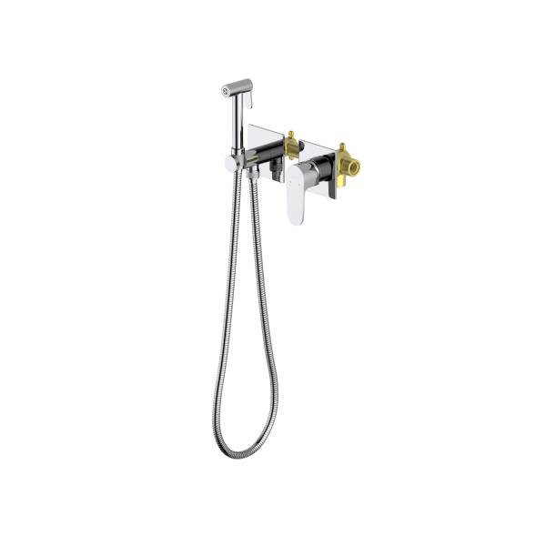 Смеситель с гигиеническим душем Aquatek Оберон хром (AQ1220CR) Смеситель с гигиеническим душем Aquatek Оберон хром (AQ1220CR)