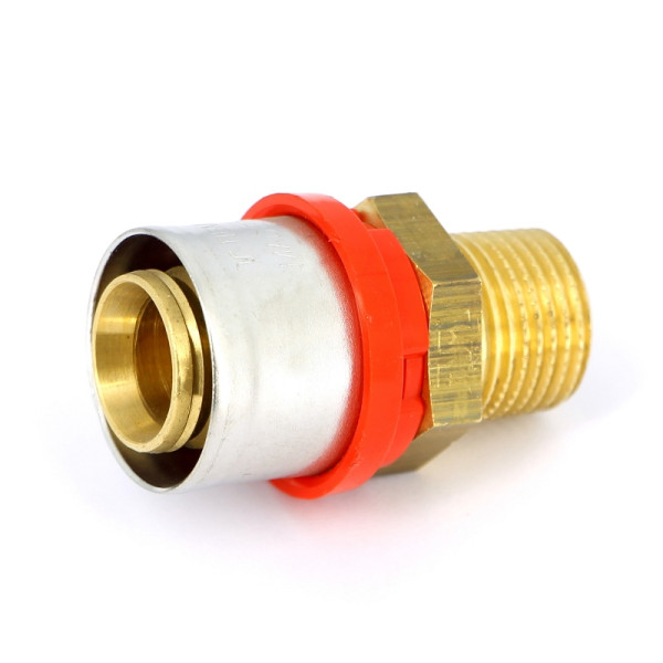 Соединение прямое Tiemme 26х1/2"Н латунь (пресс) (1650180 / 1650G002604CZ)