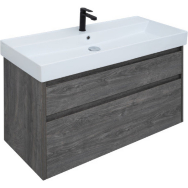 Тумба подвесная Aquanet Nova Lite 100 (SLIM SYNERGY) дуб рошелье, 2 ящика (00249941)