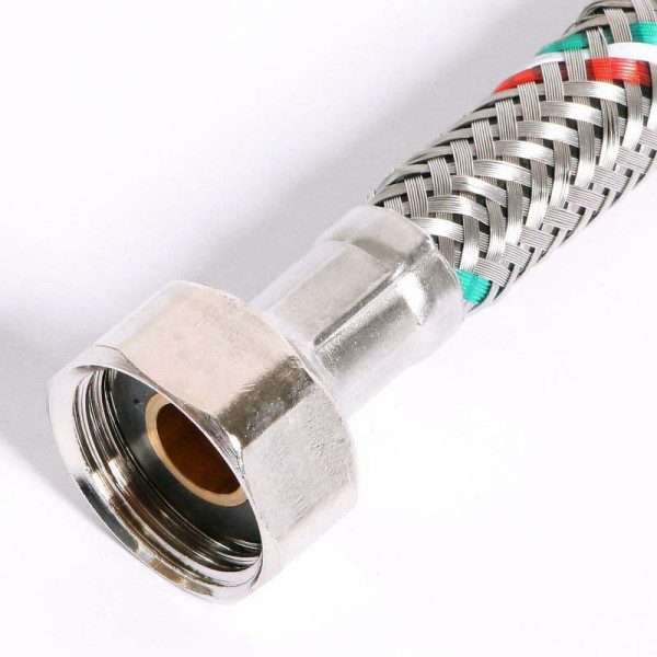 Подводка гибкая для смесителя Uni-Fitt 300 мм 1/2"*М10х1 DN 8 оплётка из нерж. стали (502S2803) Подводка гибкая для смесителя Uni-Fitt 300 мм 1/2"*М10х1 DN 8 оплётка из нерж. стали (502S2803)