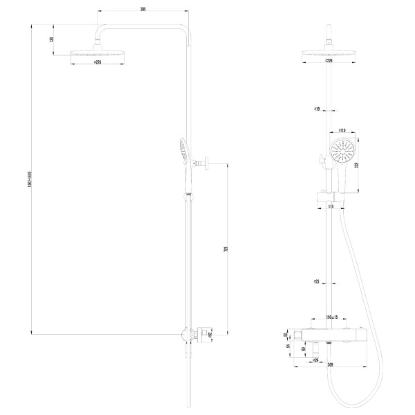 Смеситель для душа lemark Bronx графит (LM3772GM)