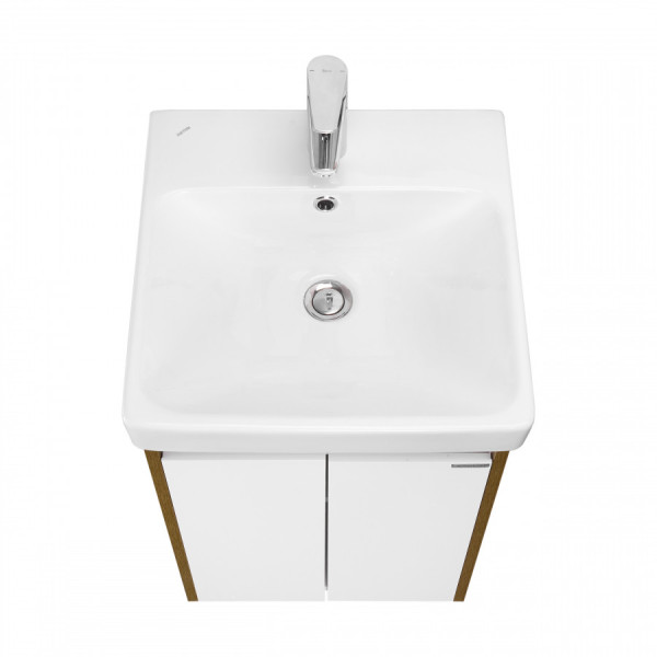 Тумба подвесная Aquaton Сканди 432x427x603 белый, дуб рустикальный (1.A278.7.01S.DZ9.0)