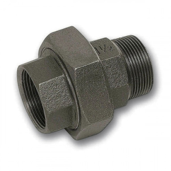 Сгон прямой (американка) 2" ВН с конусным уплотнением Sanha тип 341# (чугун оцинкованный) (93412V#)